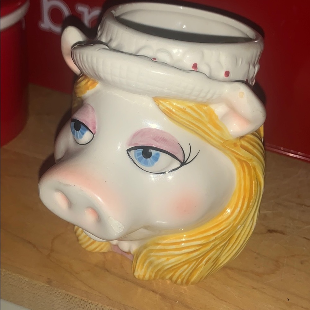 Vintage Miss Piggy Jim Henson The Muppets Ceramic Mug by Sigma